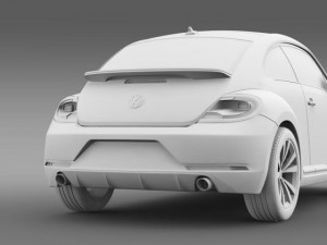 vw beetle rline 2014 Modèle 3D