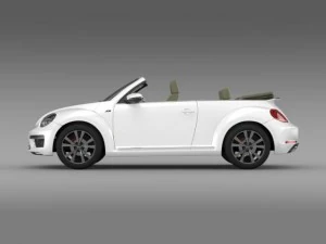 vw beetle rline cabrio 2014 3D Model