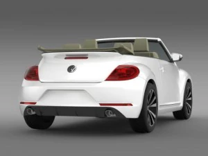 vw beetle rline cabrio 2014 3D Model
