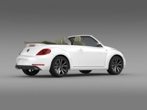 vw beetle rline cabrio 2014 Modelo 3D
