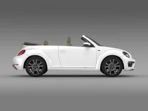 vw beetle rline cabrio 2014 3D Model