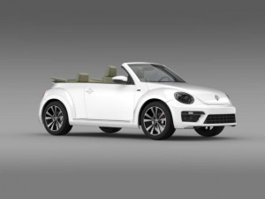 vw beetle rline cabrio 2014 Modelo 3D