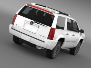 cadillac escalade 2011 platinum 3D Model