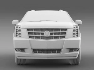 cadillac escalade 2011 platinum 3D Model