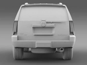 cadillac escalade 2011 platinum 3D Model