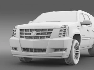 cadillac escalade 2011 platinum 3D Model