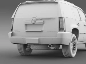 cadillac escalade 2011 platinum 3D Model