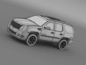 cadillac escalade 2011 platinum 3D Model