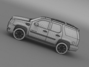 cadillac escalade 2011 platinum 3D-Modell