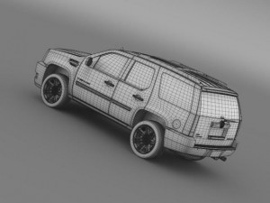 cadillac escalade 2011 platinum 3D-Modell