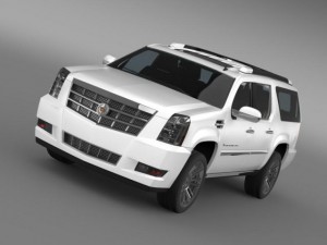 cadillac escalade 2011 platinum esv 3Dモデル