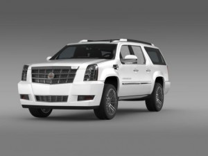 cadillac escalade 2011 platinum esv 3D Model