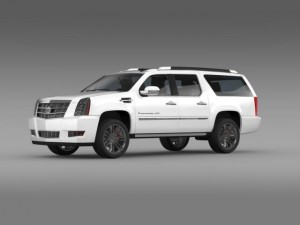 cadillac escalade 2011 platinum esv 3D Model