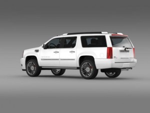 cadillac escalade 2011 platinum esv 3D Model