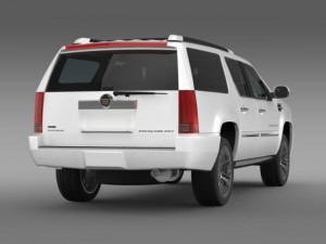 cadillac escalade 2011 platinum esv 3D Model