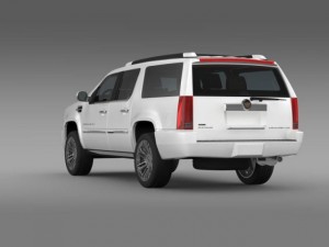 cadillac escalade 2011 platinum esv 3D Model