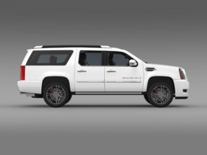 cadillac escalade 2011 platinum esv 3D Model