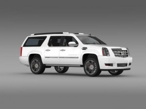 cadillac escalade 2011 platinum esv 3D Model