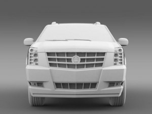 cadillac escalade 2011 platinum esv 3D Model