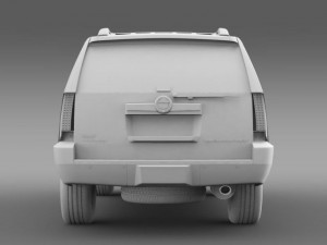 cadillac escalade 2011 platinum esv 3D Model