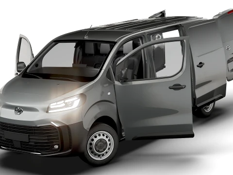 Toyota Proace Auto Van L2 HQInt 2027 3D Model