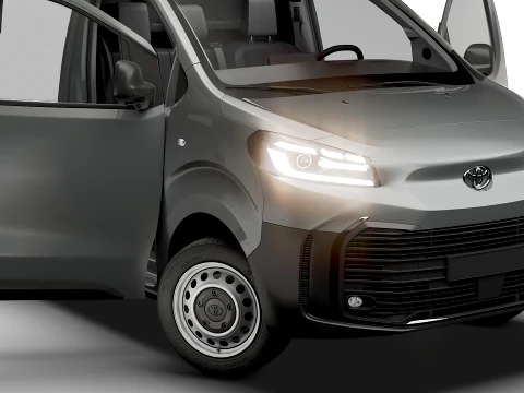Toyota Proace Auto Van L2 HQInt 2027 3D Model