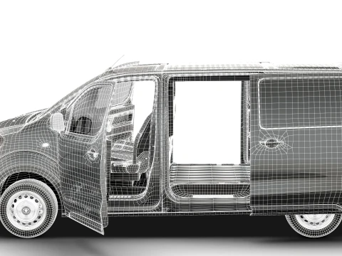 Toyota Proace Auto Van L2 HQInt 2027 3D Model