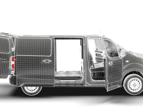 Toyota Proace Auto Van L2 HQInt 2027 3D Model