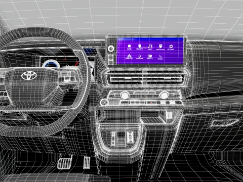 Toyota Proace Auto Van L2 HQInt 2027 3D Model