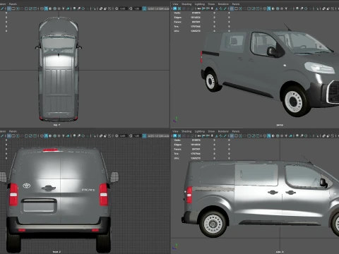 Toyota Proace Select DCab L2 HQInt 2027 3D Model