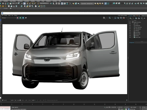 Toyota Proace Select DCab L2 HQInt 2027 3D Model