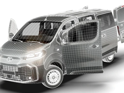 Toyota Proace Select DCab L2 HQInt 2027 3D Model