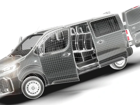 Toyota Proace Select DCab L2 HQInt 2027 3D Model