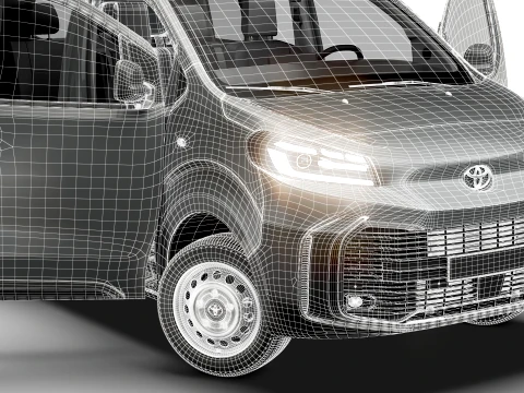 Toyota Proace Select DCab L2 HQInt 2027 3D Model