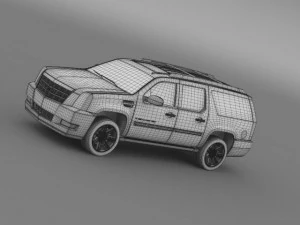 cadillac escalade 2013 esv 3D Model