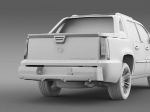 cadillac escalade 2013 ext 3D Model