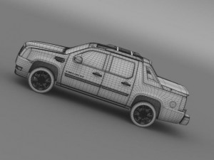cadillac escalade 2013 ext 3D Model