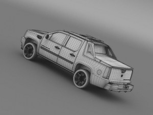 cadillac escalade 2013 ext 3D Model