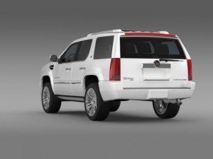 cadillac escalade 2013 hybrid 3D Модель