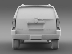 cadillac escalade 2013 hybrid 3D Модель