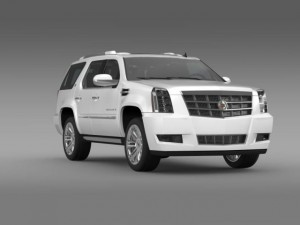 cadillac escalade 2013 hybrid 3D Модель