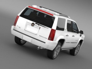 cadillac escalade 2013 hybrid 3D Модель