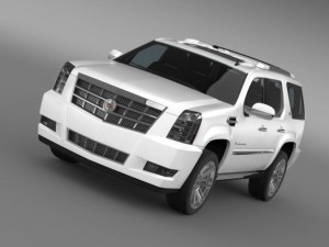 cadillac escalade 2013 hybrid 3D Модель