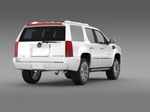 cadillac escalade 2013 hybrid 3D Модель