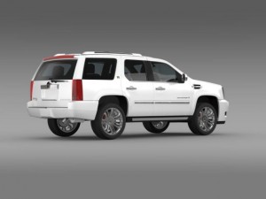 cadillac escalade 2013 hybrid 3D Модель