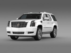 cadillac escalade 2013 hybrid 3D Модель