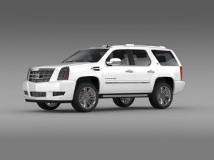 cadillac escalade 2013 hybrid 3D Модель