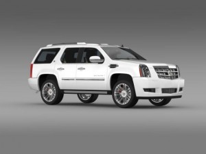 cadillac escalade 2013 hybrid 3D Модель