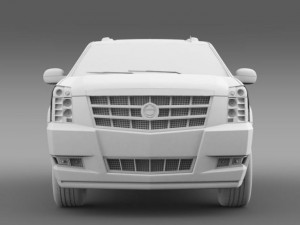cadillac escalade 2013 hybrid 3D Модель