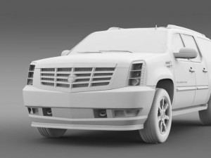 cadillac escalade esv 3D 模型